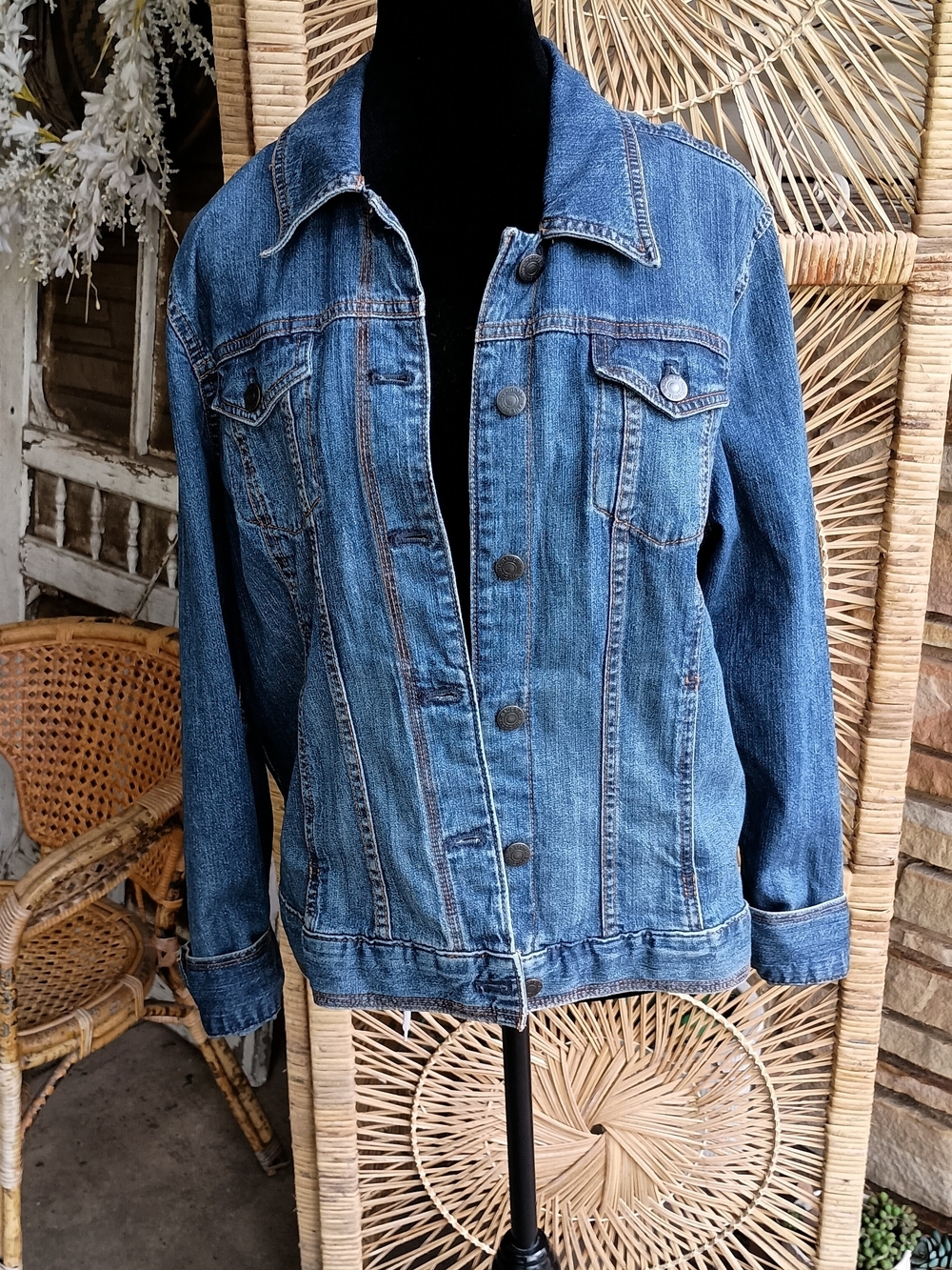 Eddie Bauer Classic Blue Denim Jacket